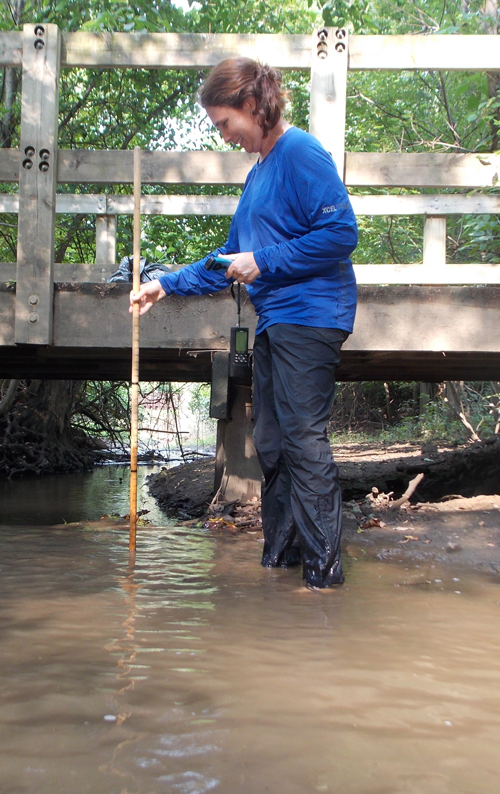 Mosquitos can be bad during a creekwalk, depending on the location and weather. Long pants and long sleeves may be a good idea! Right, Erin?