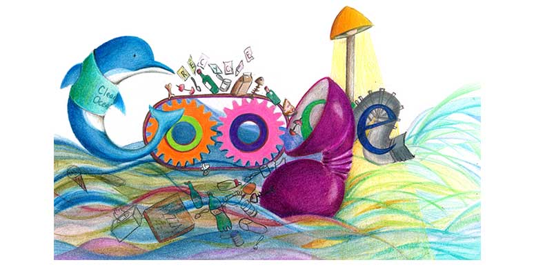 Ocean Cleaner Google Doodle