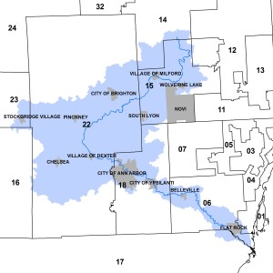 Michigan Senate Legislative Districts (2010)