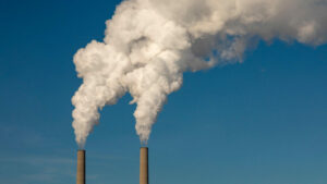 Carbon pollution from DTE's Belle River Power Plant in St. Clair County, Michigan