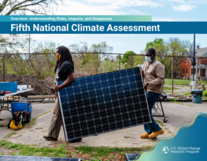 image of the cover of the Fifth National Climate Assessment