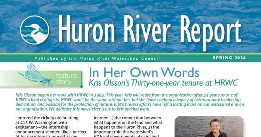 Huron River Report Spring 2024